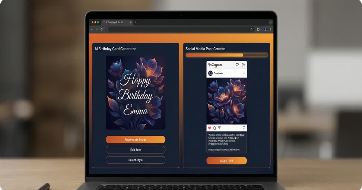 How to Create Stunning Social Media Cards with AI